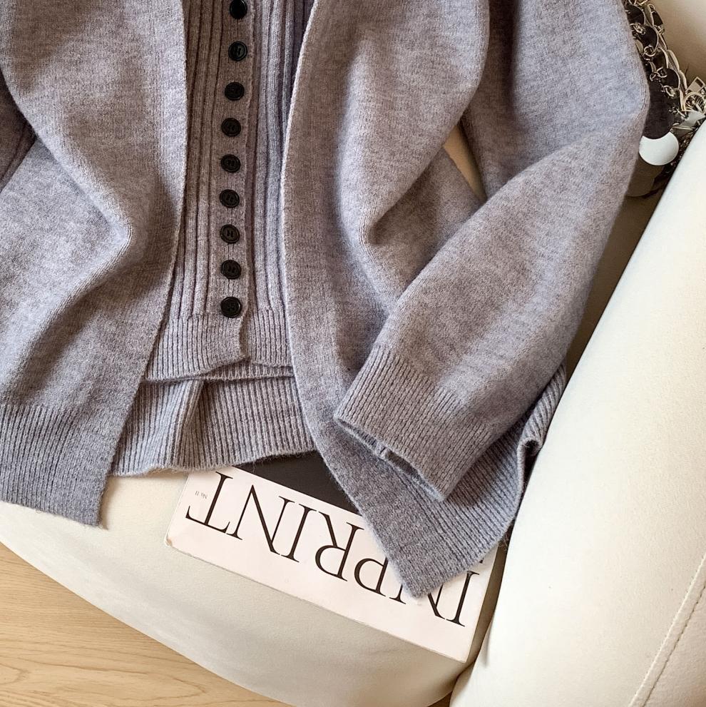Lior Woolen Top With Cape Sweater - Image 7