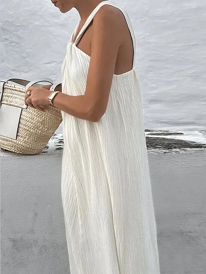 Loder Resortwear Summer Holiday Dress In Ivory - Image 3