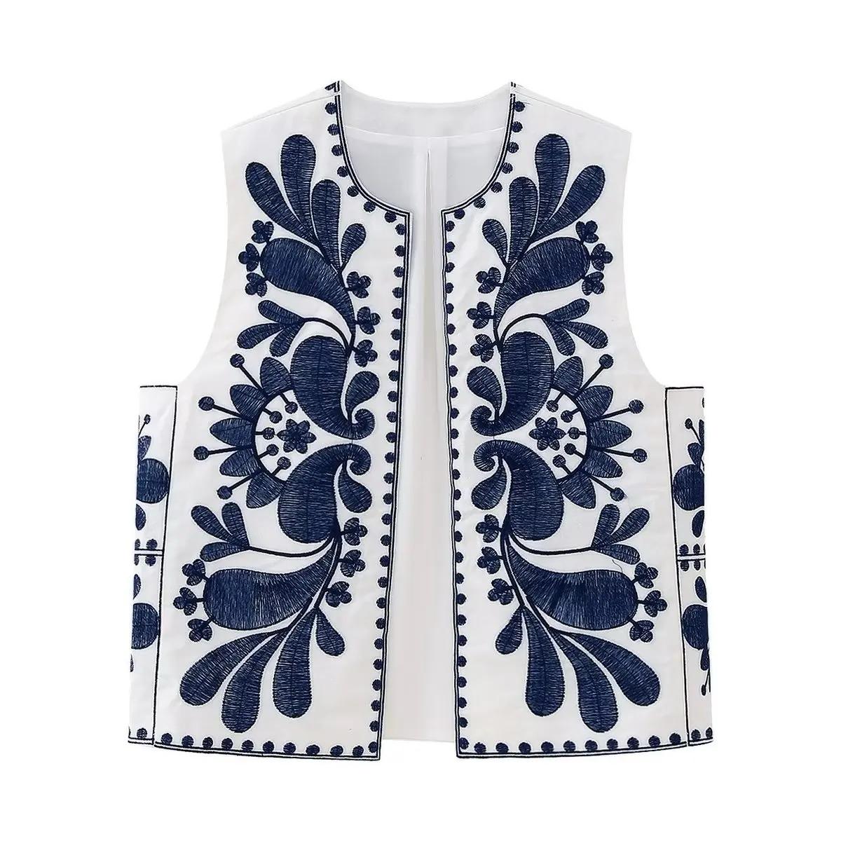 Lore Embroidered Vest Summer Top - Image 2