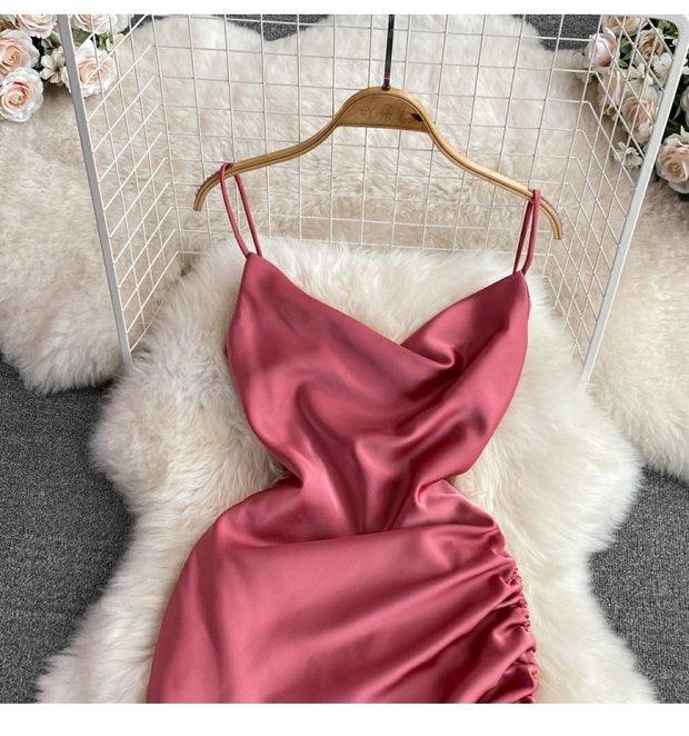 Lorelai Satin Mini Dress - Image 4