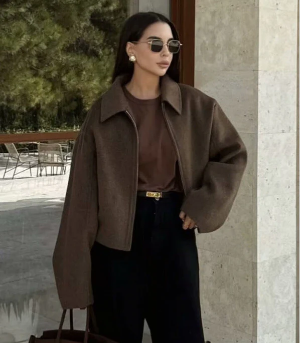 Lucy Premium Oversized Woolen Jacket - Image 2