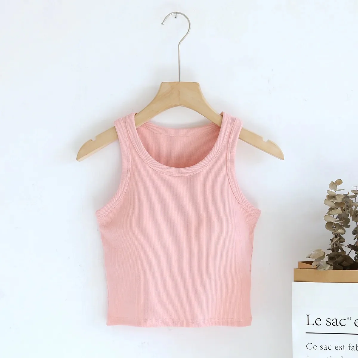 Luked Tank Tops with Inbuilt Bra - Image 7