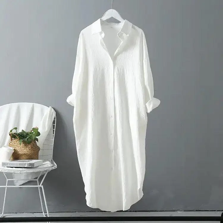 Lumia Luxe Cotton Long Shirt/ Dress - Image 11