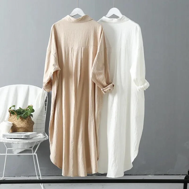 Lumia Luxe Cotton Long Shirt/ Dress - Image 7