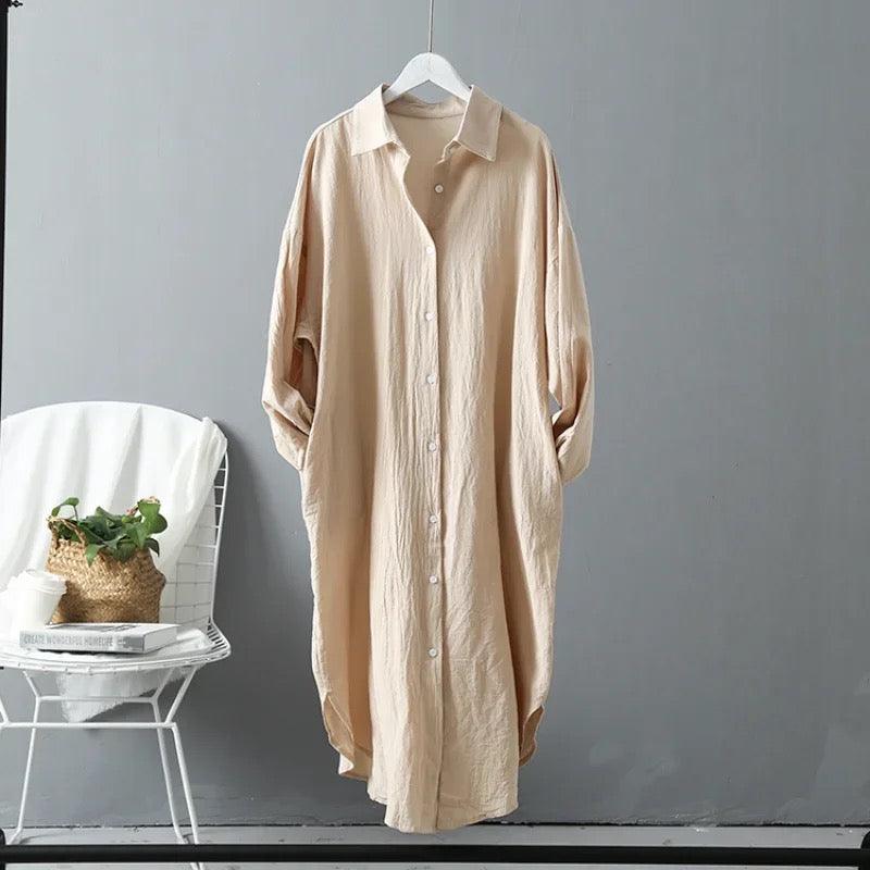 Lumia Luxe Cotton Long Shirt/ Dress - Image 8