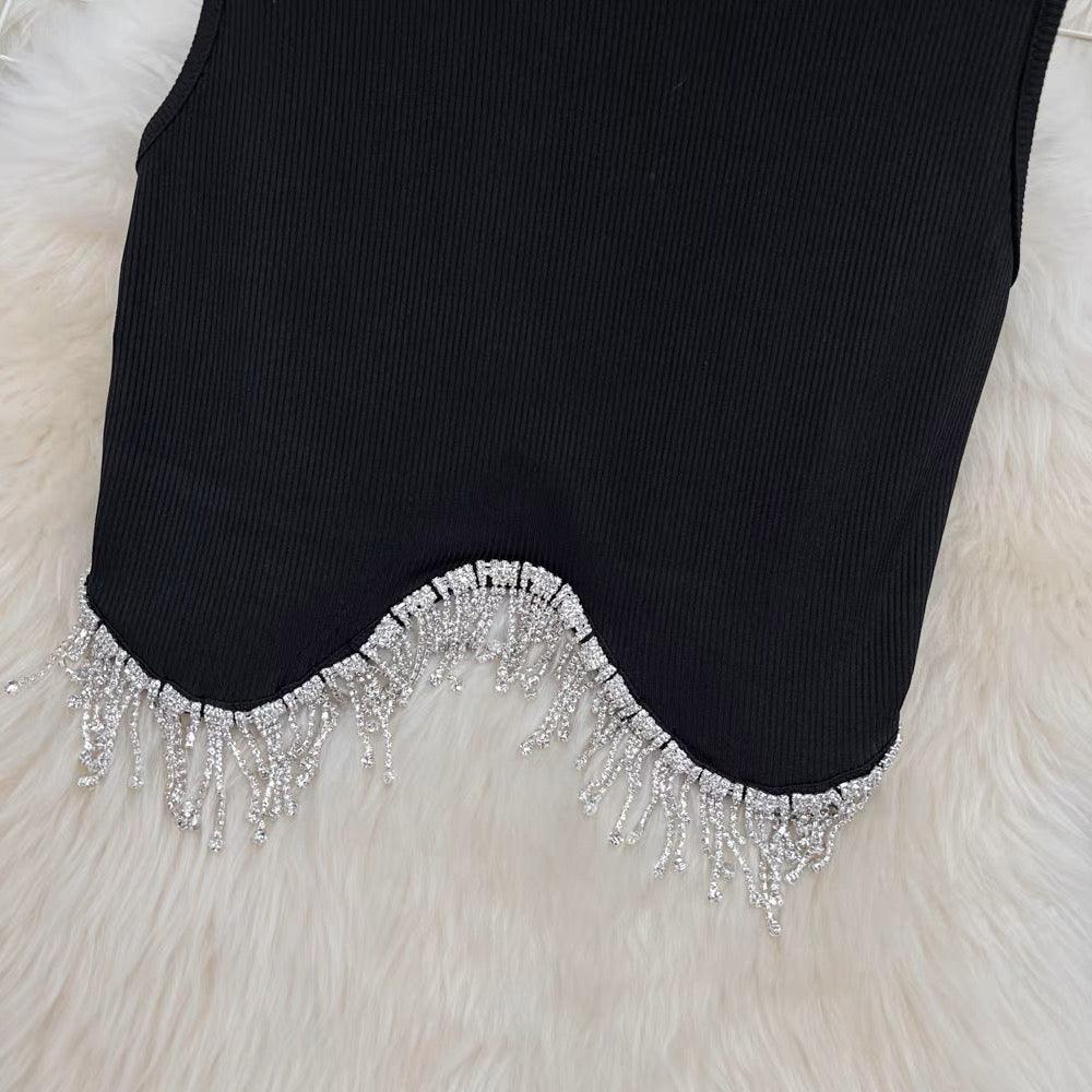 Luna Embellished Blouse In Black - Image 3