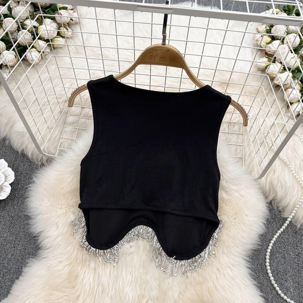 Luna Embellished Blouse In Black - Image 4