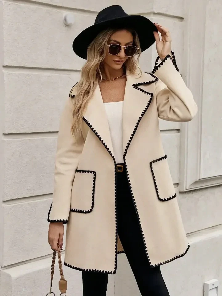 Luna Oversized Woolen Long Overcoat - Image 2