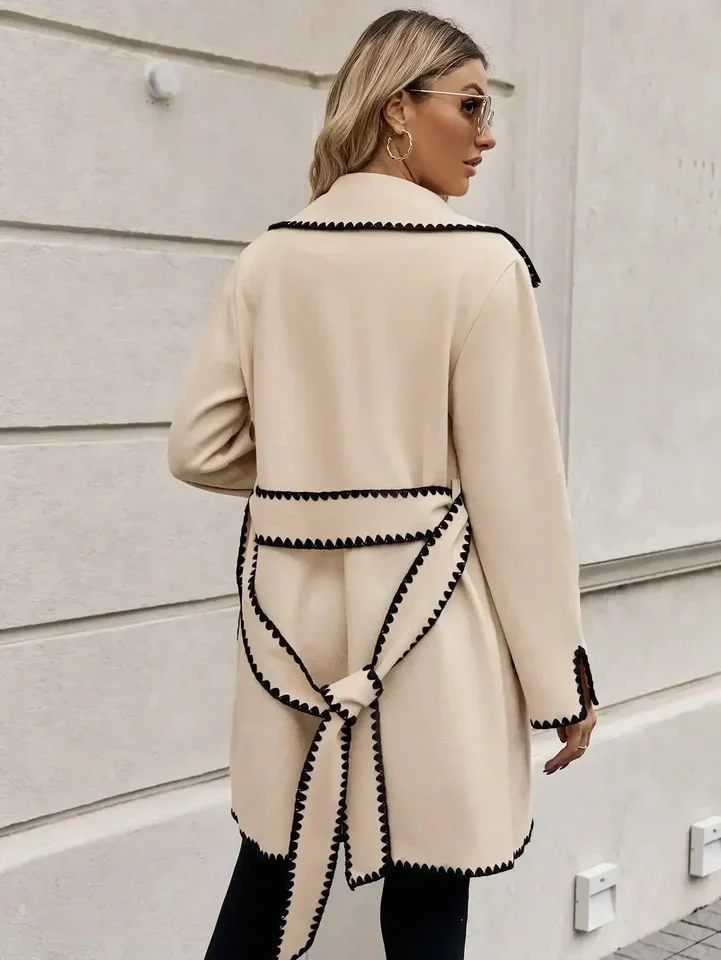 Luna Oversized Woolen Long Overcoat - Image 4