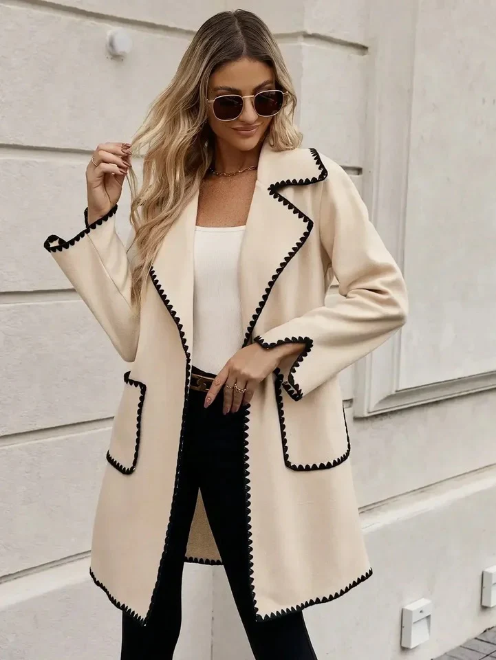 Luna Oversized Woolen Long Overcoat - Image 5