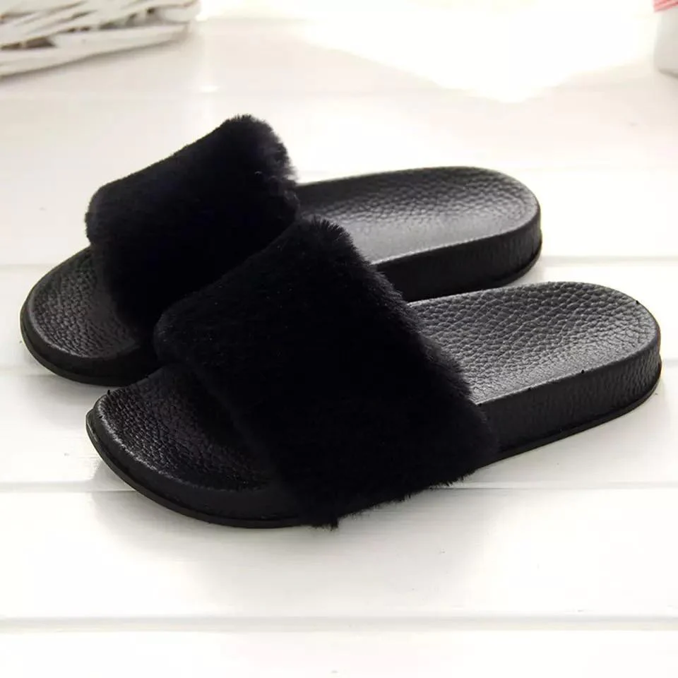 Luxury Furry Slip Ons - Image 2