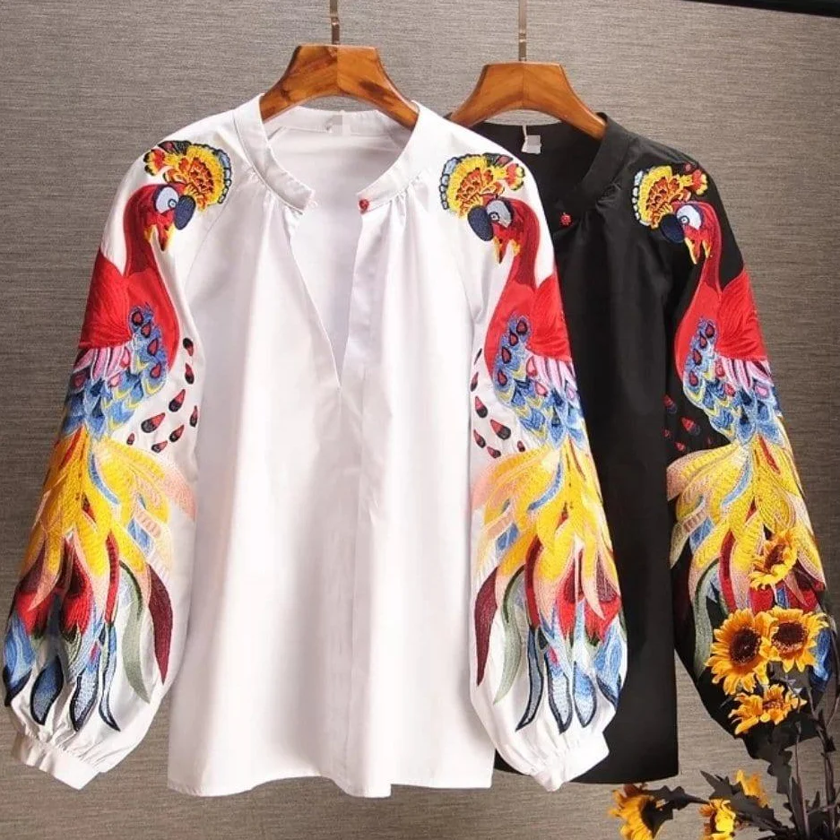 Luxury Renedy Embroidered Blouses