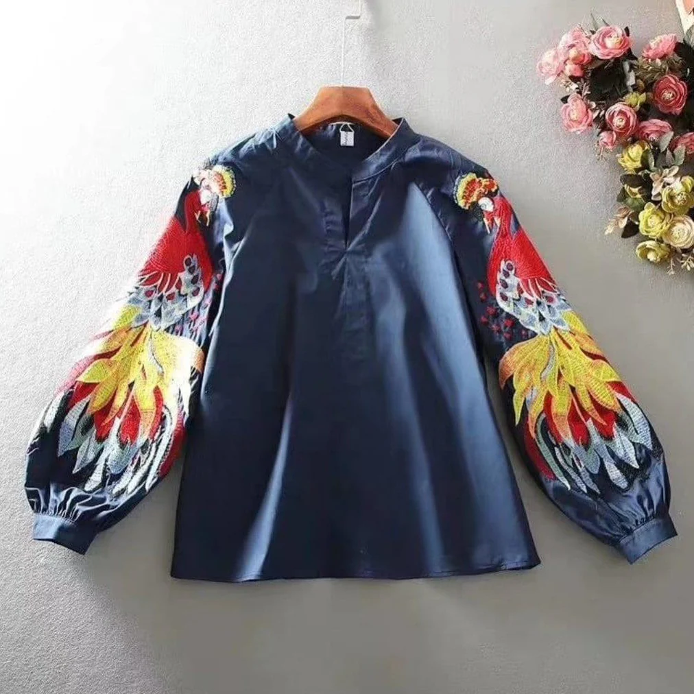 Luxury Renedy Embroidered Blouses - Image 2