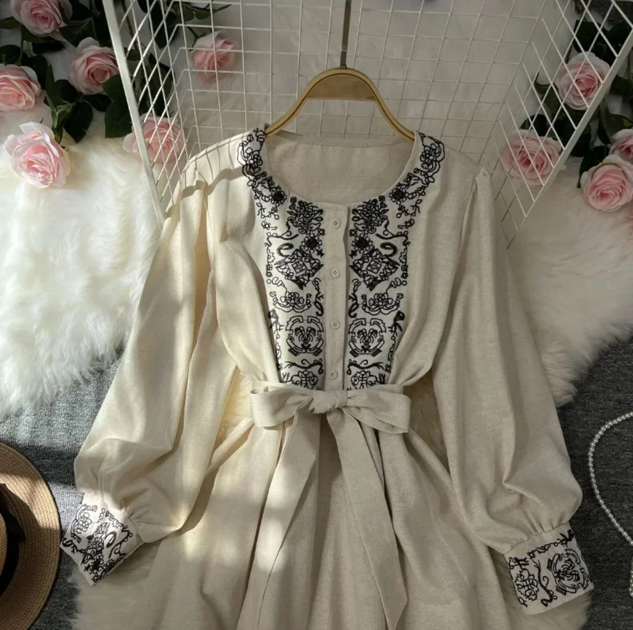 Lyra Statement Belted Dress - Image 3