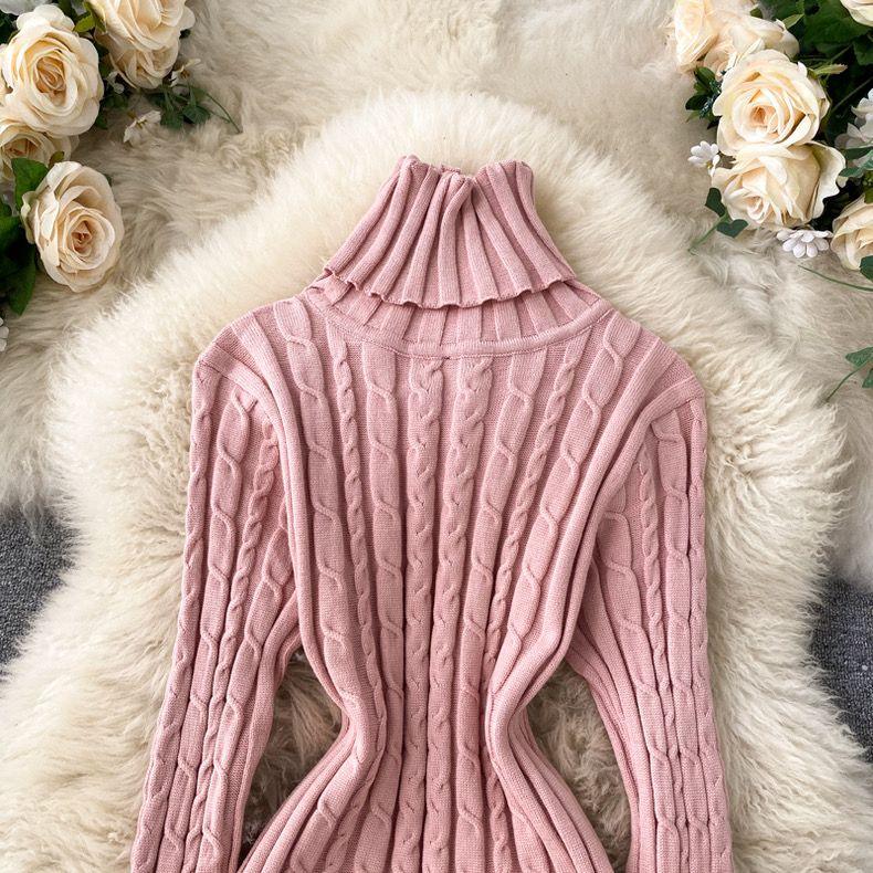 Macy Woolen Bodycon Dress - Image 7