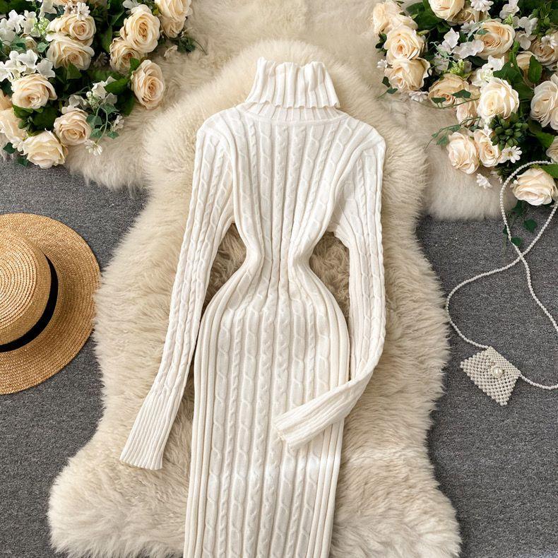 Macy Woolen Bodycon Dress - Image 8
