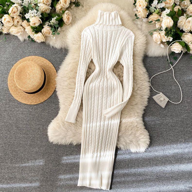 Macy Woolen Bodycon Dress - Image 9