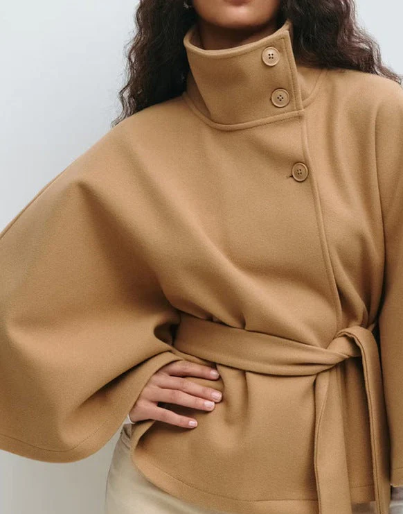 Maddy Winter Cape With Belt - Image 5