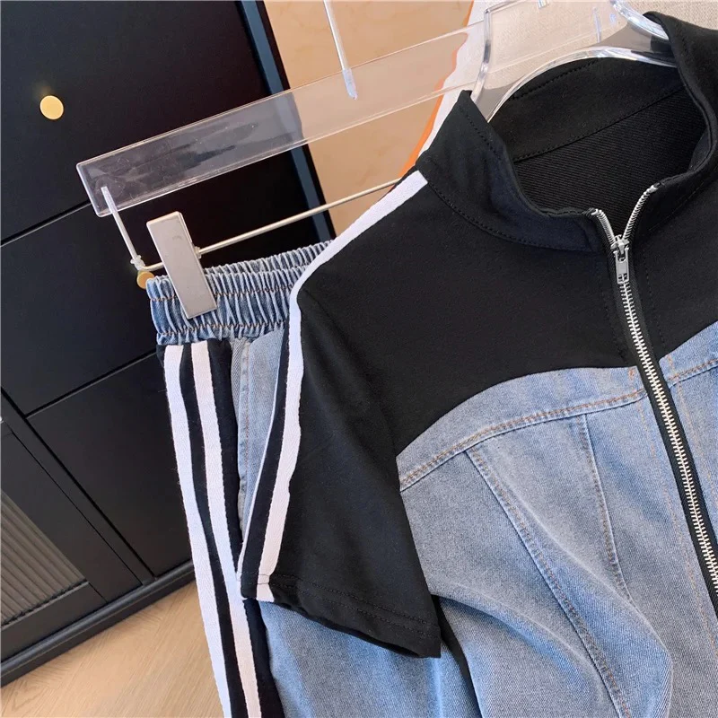 Maistro Knitted Soft Denim Co-ord Set - Image 2
