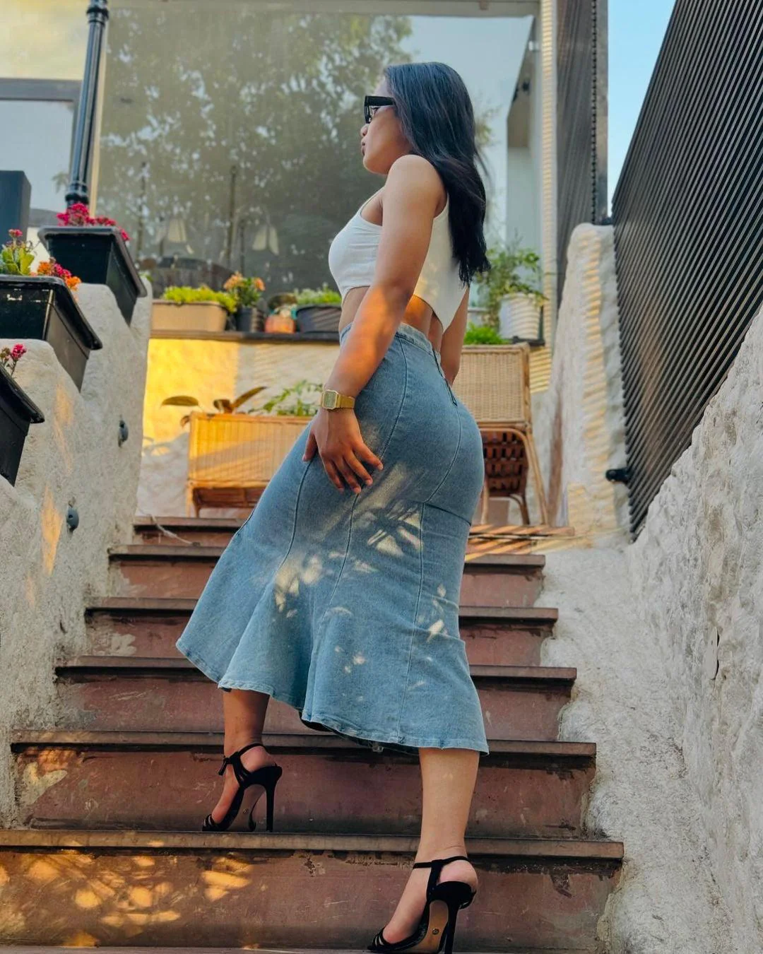 Malibu Maxi Statement Skirt In Black - Image 2