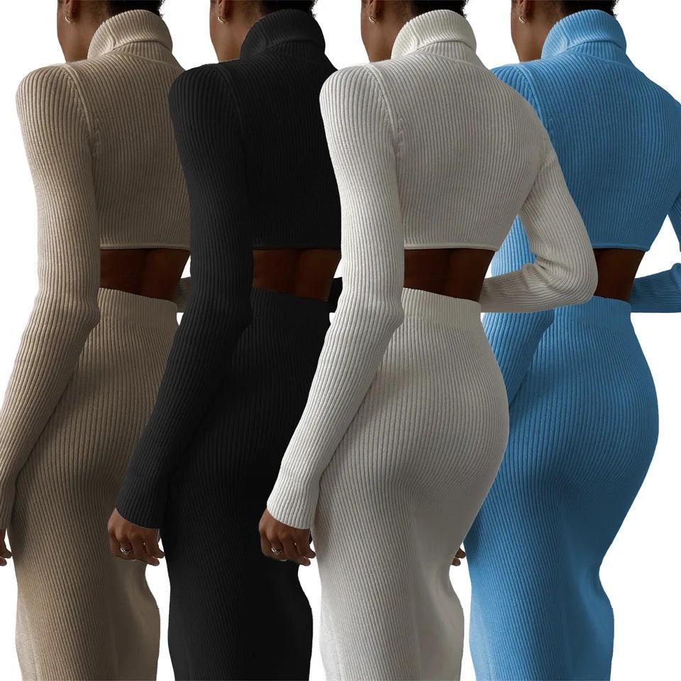 Aster Ribbed Set of Top and Skirt - Image 3