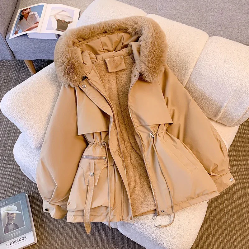 Margot Warm Fleece Lined Parka Jacket - Image 5