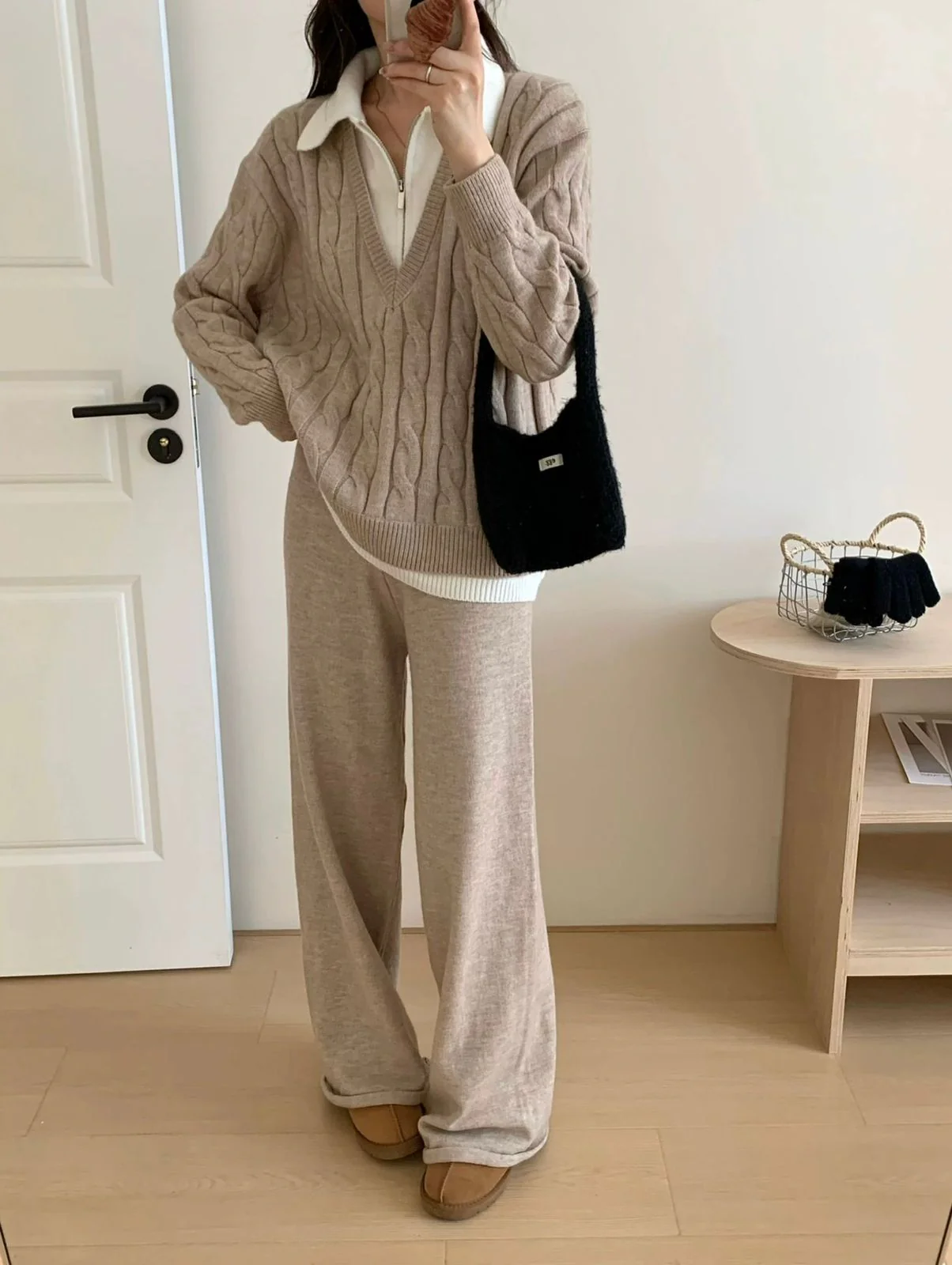 Maria Premium Woolen Coord Set - Tracksuit - Image 12