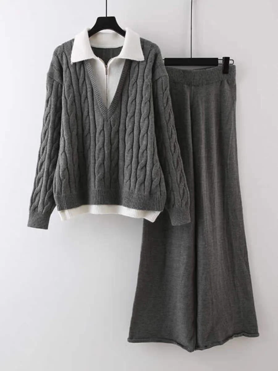 Maria Premium Woolen Coord Set - Tracksuit - Image 6