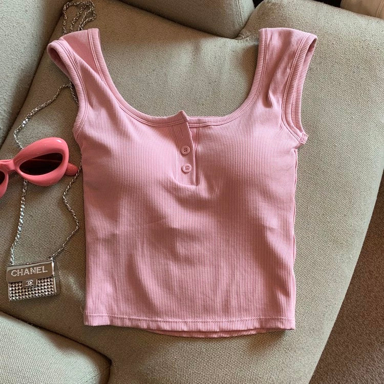 Maria Tank Tops with Inbuilt Bra - Image 3
