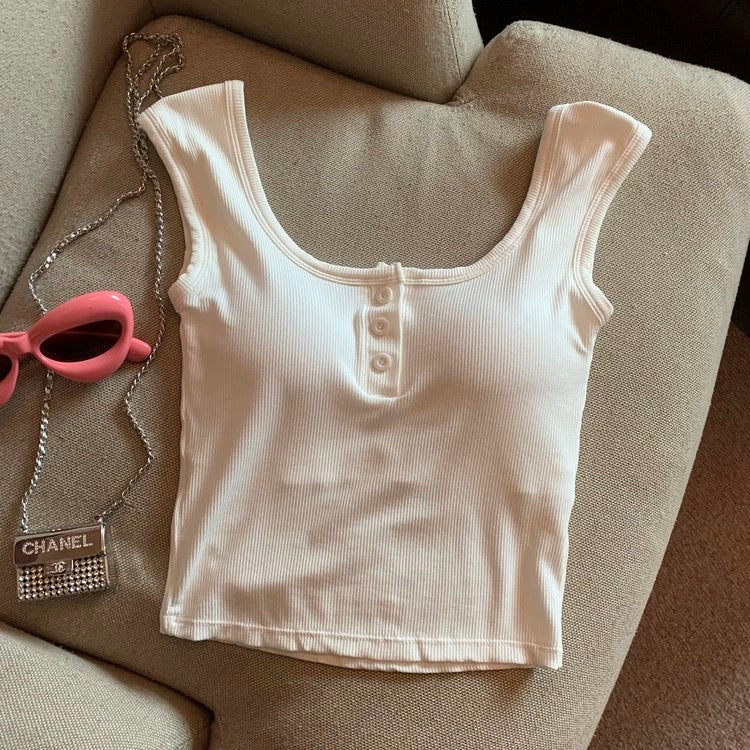 Maria Tank Tops with Inbuilt Bra - Image 5