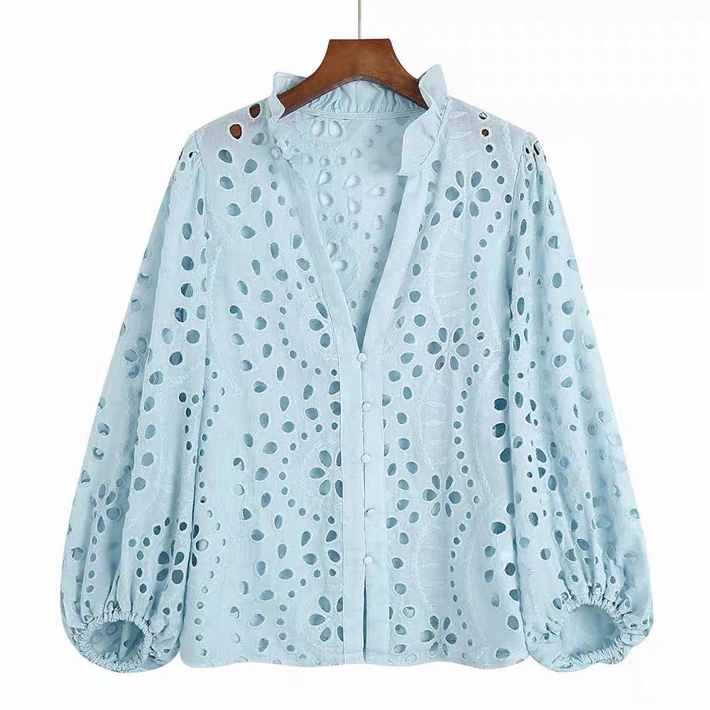 Marianna Premium Eyelet Blouse - Image 10
