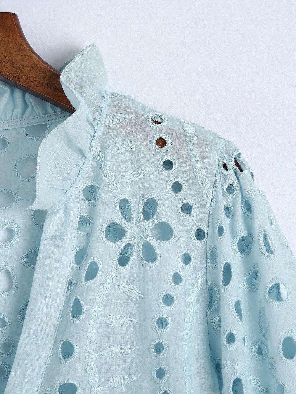 Marianna Premium Eyelet Blouse - Image 3