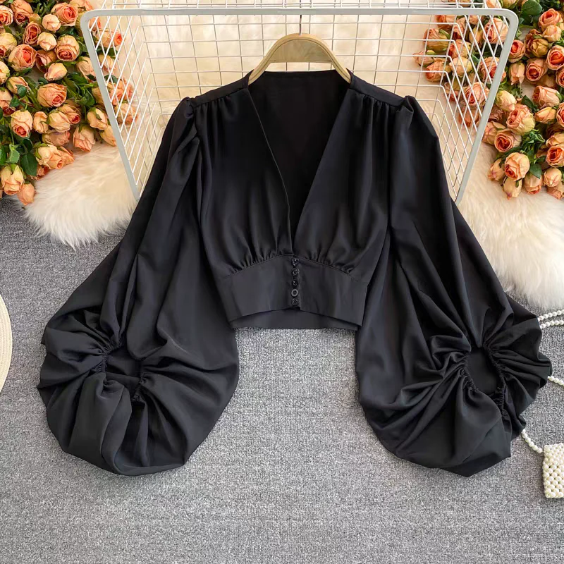 Marie Puffed  Sleeve Blouse - Image 4
