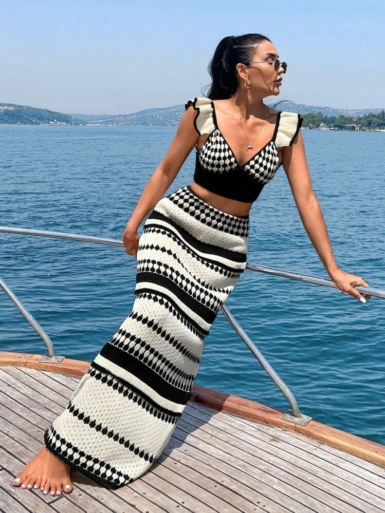 Marina Crochet Holiday Coord In White - Image 4