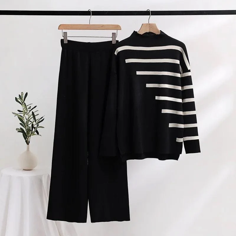Mario Striped Woolen Coord Set - Image 4