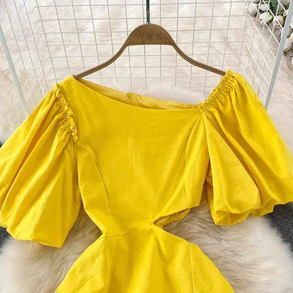 Mark Summer Dress In Yellow - Image 3