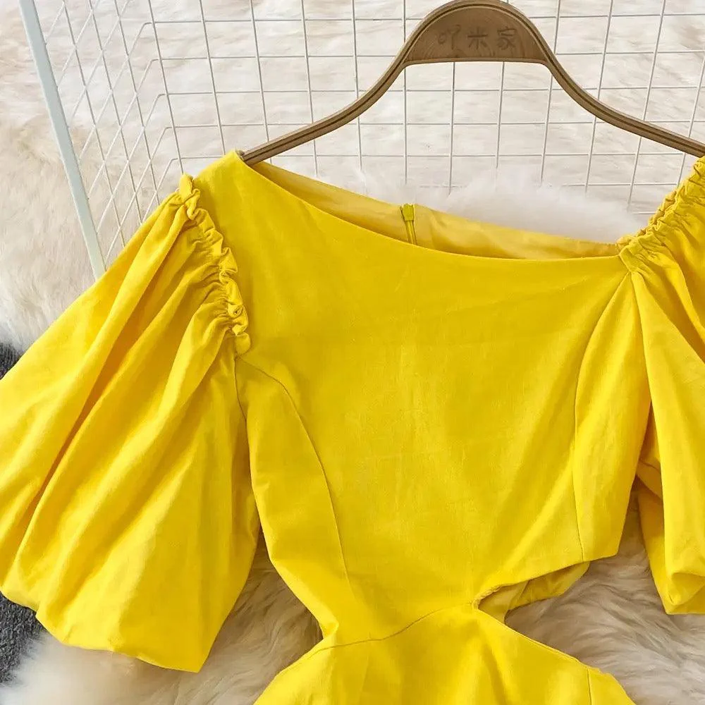 Mark Summer Dress In Yellow - Image 4