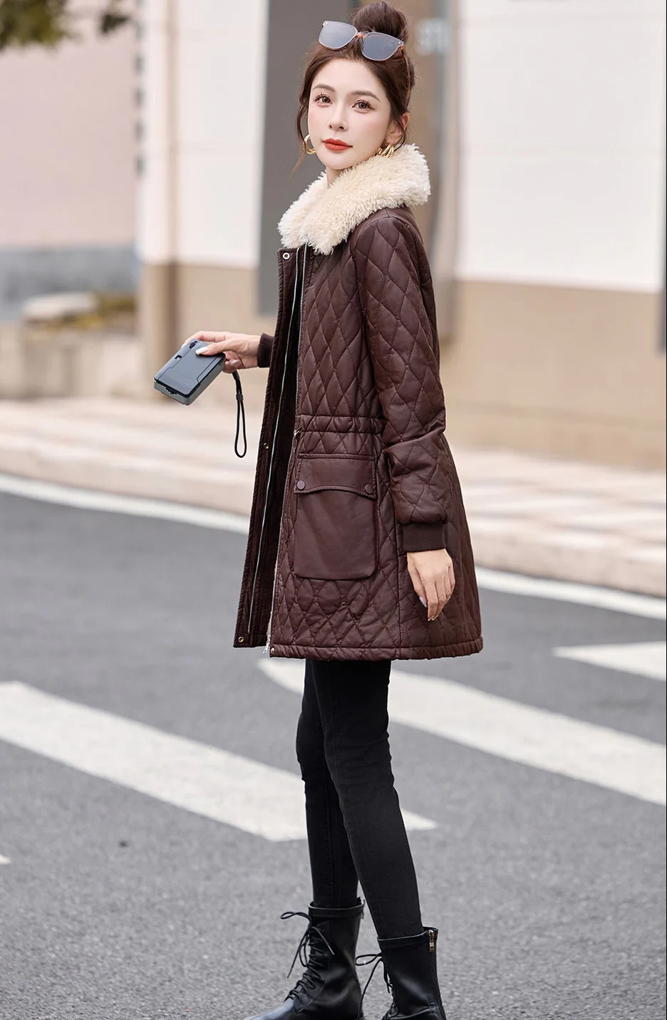 Marquesa Fur Woolen Jacket - Image 9