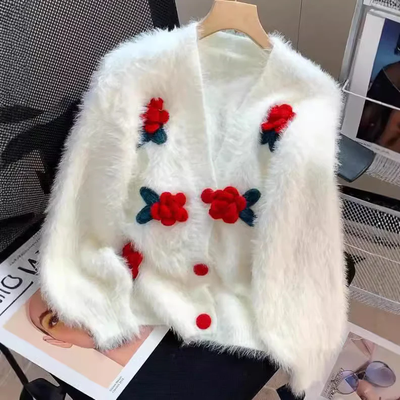 Martina Luxe Rose Cardigan - Image 2
