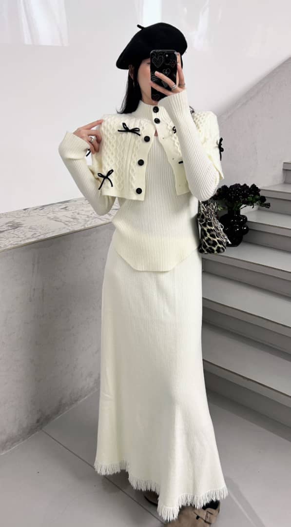 Mayles Luxe Winter 3 Pc Coord Set - Image 3