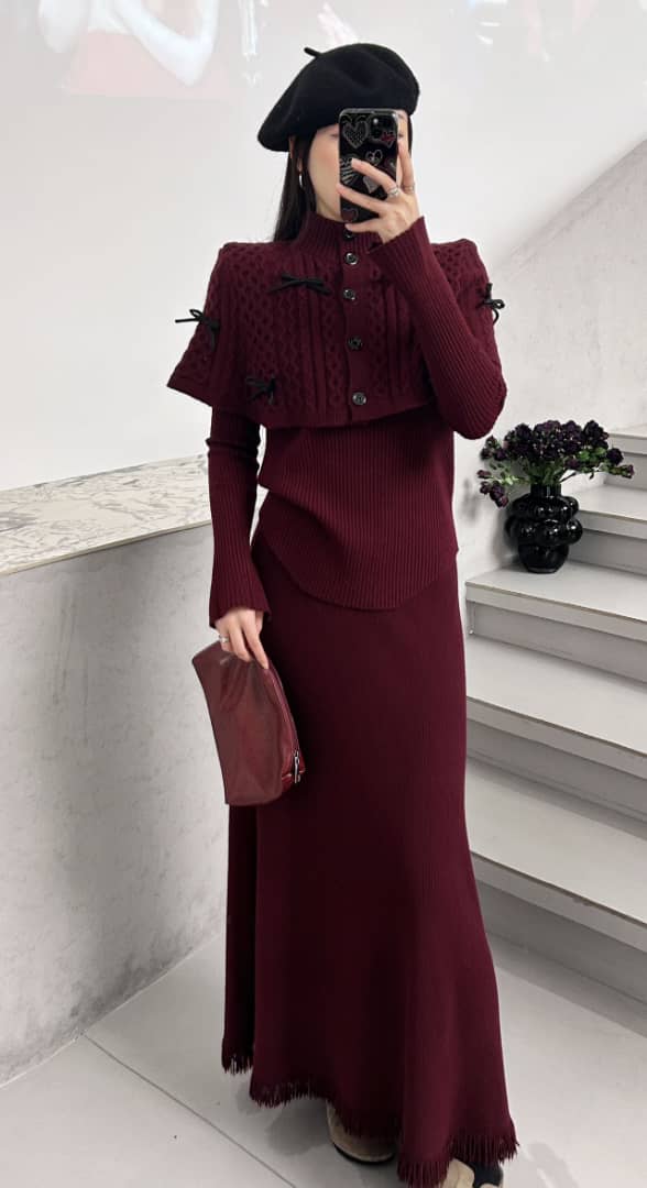 Mayles Luxe Winter 3 Pc Coord Set - Image 6
