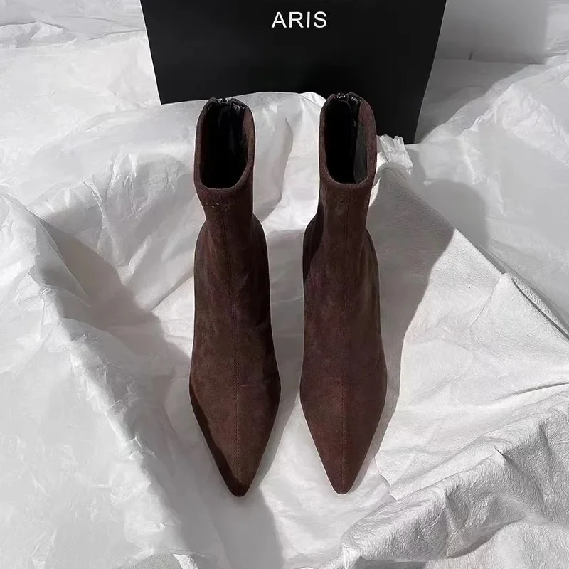 Meah Short Suede Statement Ankle Boots - Image 3