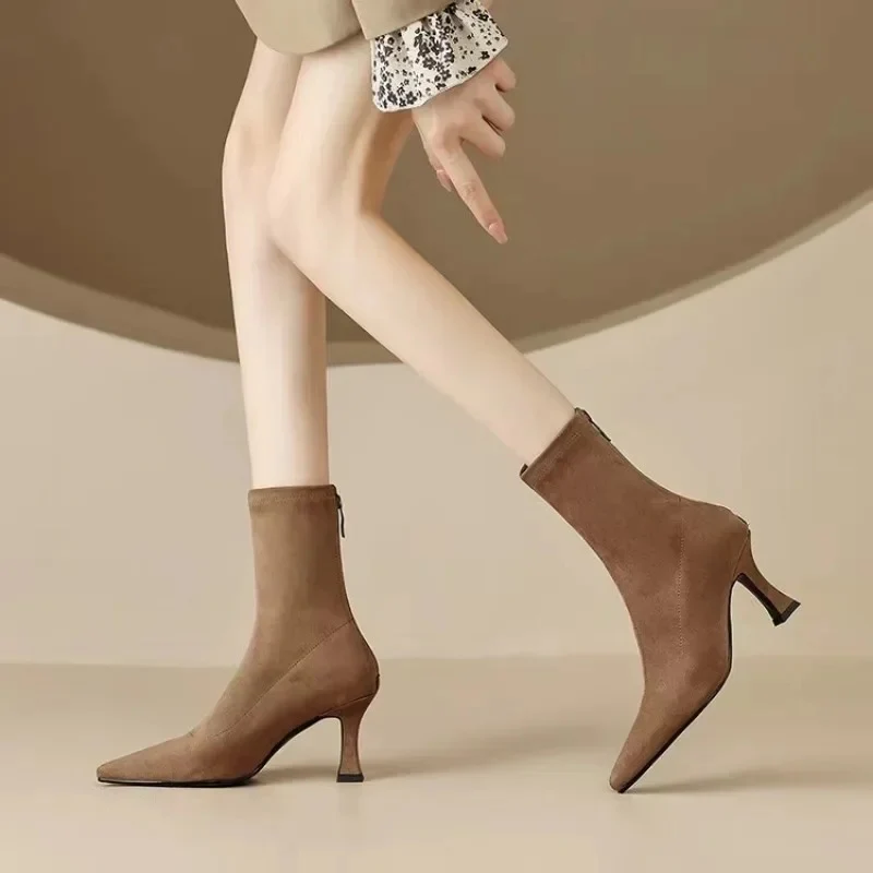 Meah Short Suede Statement Ankle Boots - Image 5
