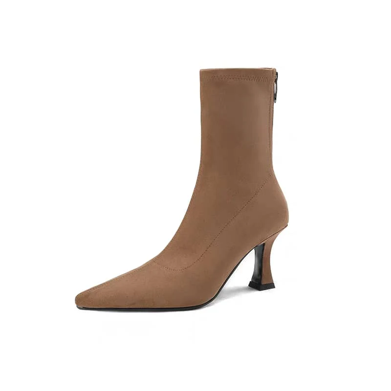Meah Short Suede Statement Ankle Boots - Image 7
