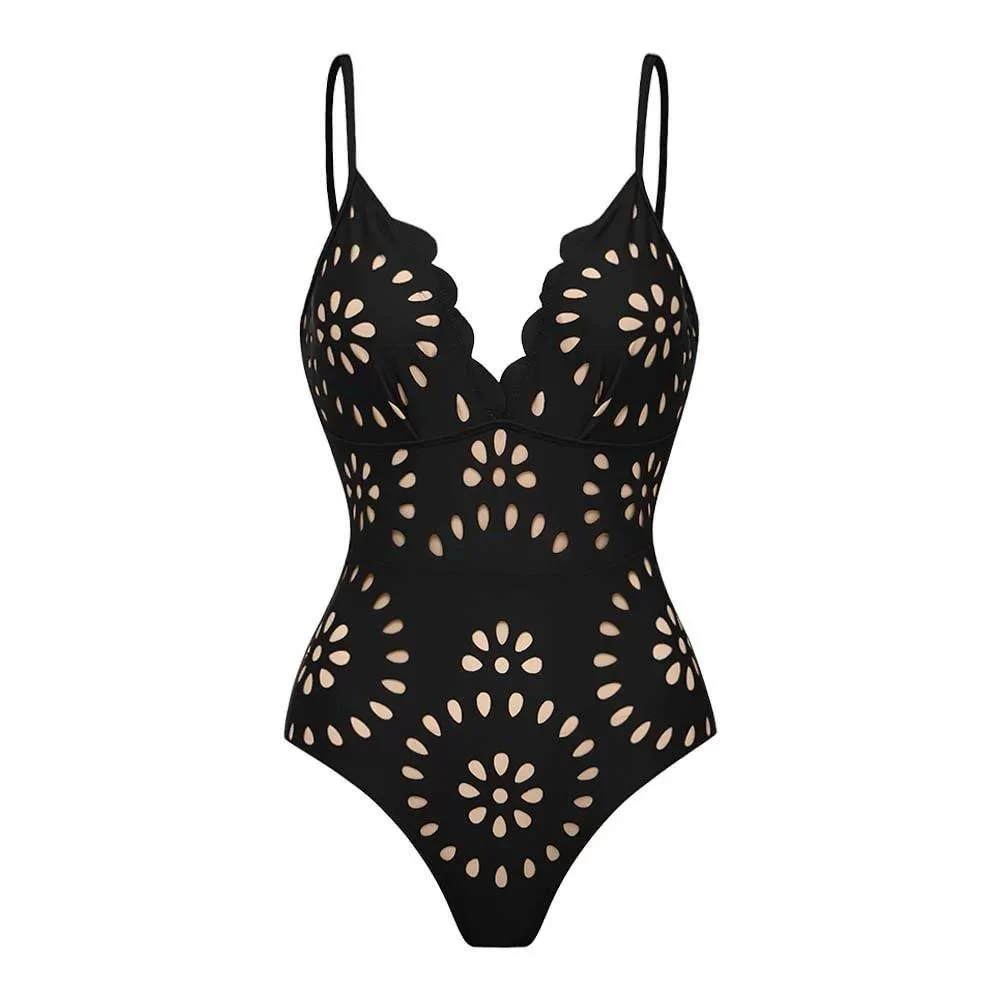 Mellin Swimsuit With Skirt In Black - Image 2