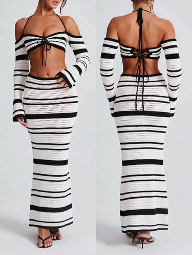 Meltem Crochet Holiday Coord Set In White - Image 8