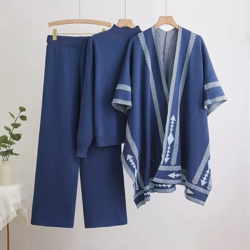 Melvin Luxe Winter Coord Set With Cape - Image 2