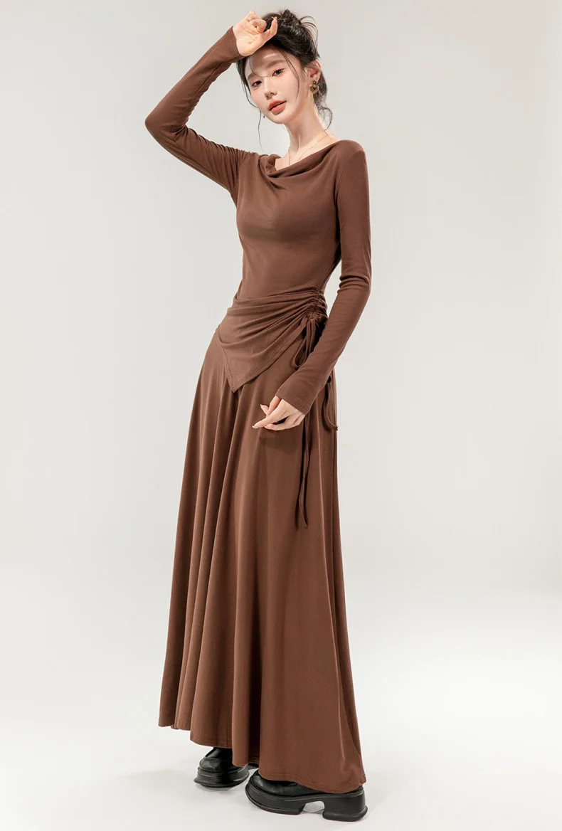 Mia Drawstring Coord Set - Set of Top and Skirt - Image 6