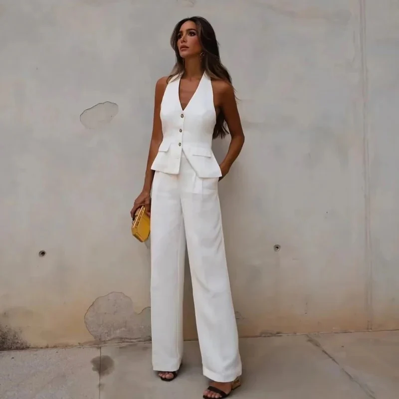 Miko Statement Vest Suit with Pants - Image 2