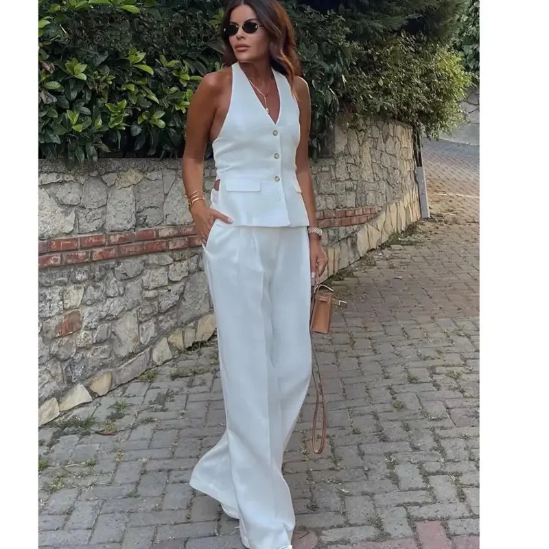Miko Statement Vest Suit with Pants - Image 6